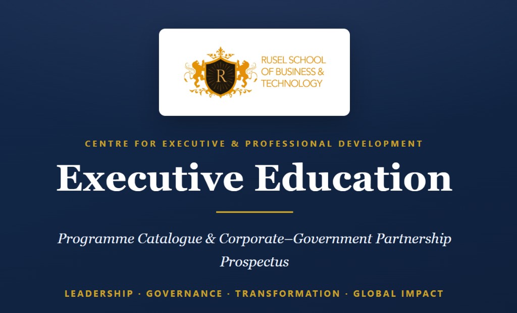 Executive Education — Programme Catalogue and Corporate-Government Partnership Prospectus