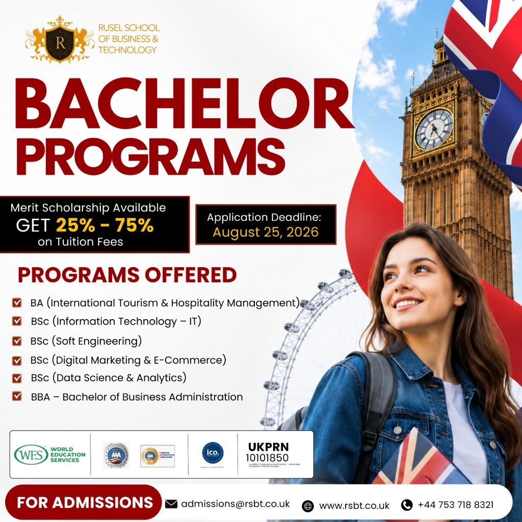 Bachelor Programs — Rusel School of Business and Technology