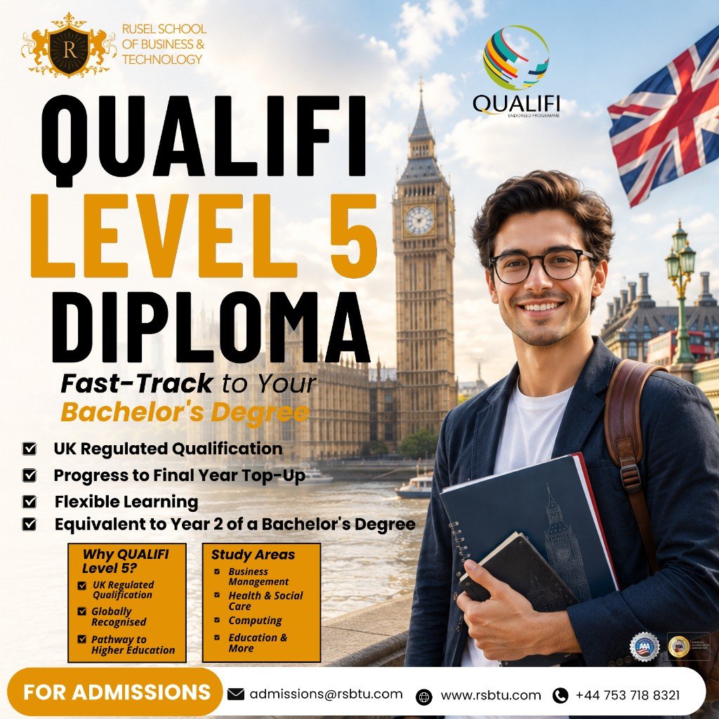 QUALIFI Level 5 Diploma — Rusel School of Business and Technology